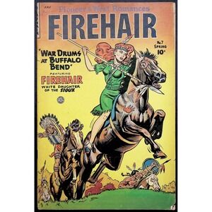 Firehair #7 Golden Age Fiction House 1949 Low Grade Pioneer‎ West Romances